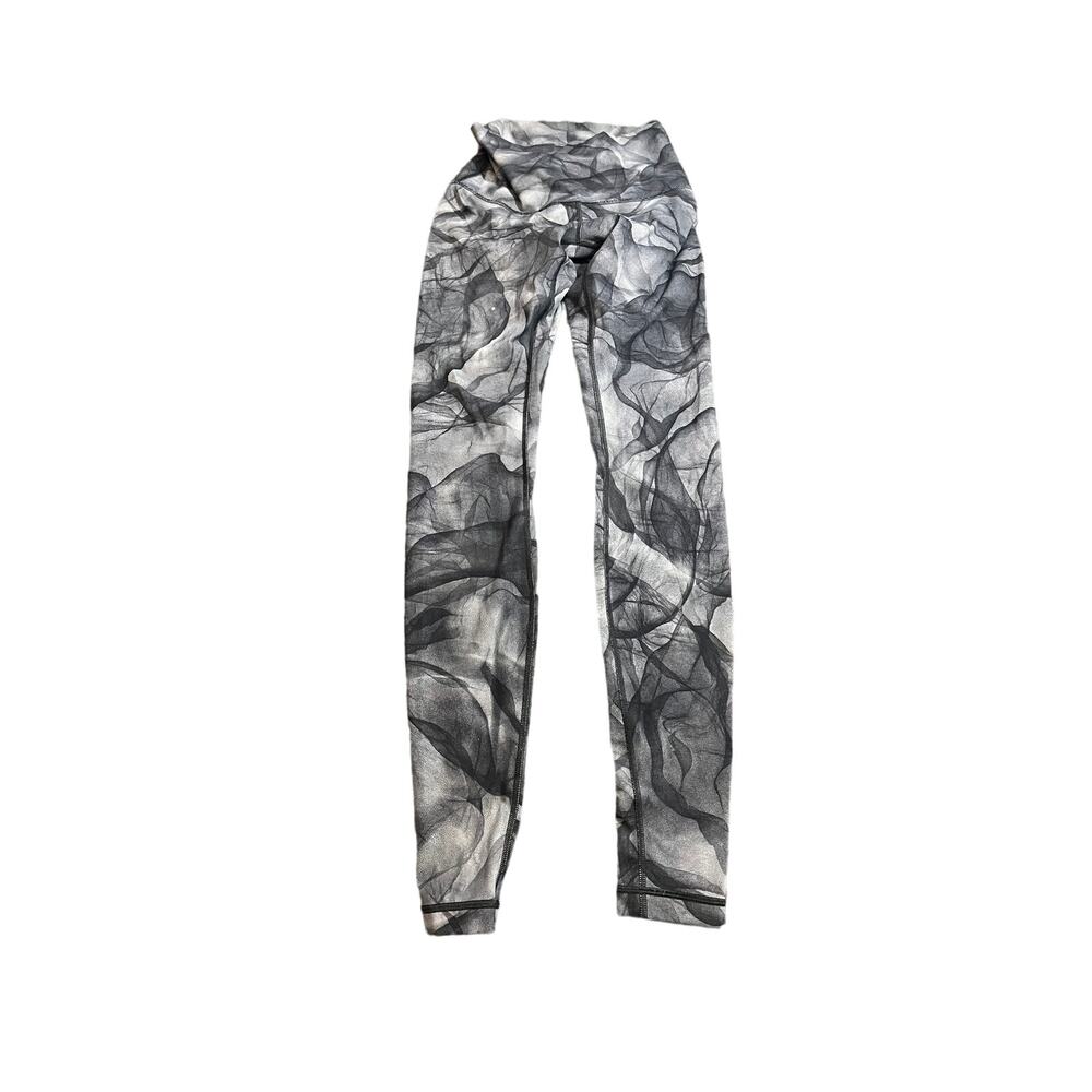 Lululemon Athletica Wunder Under High Rise Legging‎ Midnight Tulle Multi Black 4
